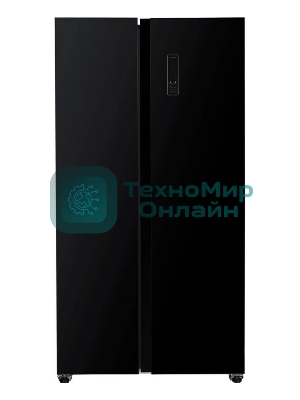 Холодильник Kraft KF-MS4801BI черный двухкамерный, 316/164 л, морозилка сбоку, No Frost, Side-by-Side