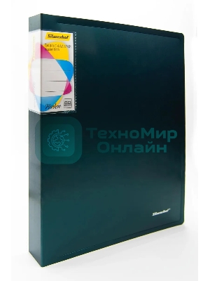 Папка с 60 прозрачными вкладками Silwerhof Perlen 292961-75 A4 1мм, карман зеленый металлик