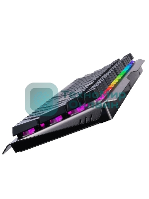 Клавиатура проводная игровая Mad Catz S.T.R.I.K.E. 13 US БЕЗ РУССКОЙ РАСКЛАДКИ черная (CHERRY MX RED Switch, 96 кл., RGB подсветка, USB)