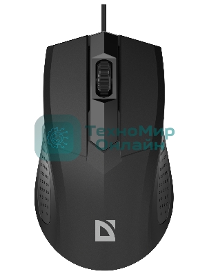 Мышь проводная Defender Optimum MB-270 черный, 1200 dpi, USB, кнопки - 3