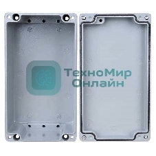 Корпус ACD XG387 Metal case IP65, 200x120x80мм, металлический, 3 отверстия (28 + 28 + 23мм) с резиновыми заглушками, серебристый, совместим с Raspberry Pi 3B, 3B+, 4, Orange Pi