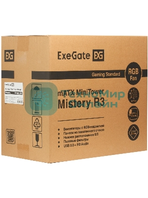 Компьютерный корпус Minitower ExeGate Mistery R3-NPX400