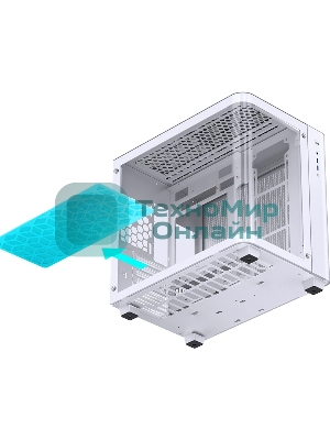 Компьютерный корпус без блока питания Корпус JONSBO TK-3 White ATX без БП, mini-ITX, micro-ATX, белый