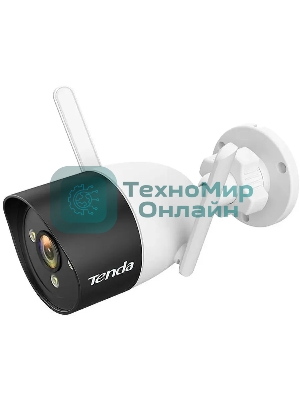 Наружная Wi-Fi камера Tenda CT3, 1920х1080, 15 кадр./сек, Wi-Fi, ночная съемка до 30 м, датчик движения, IP66