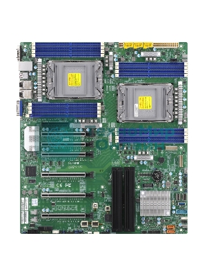 Материнская плата серверная Supermicro X12DPG-QT6-B, сокет LGA4189, чипсет Intel C621A, 16xDDR4 ECC, 6xPCIe 4.0 x16, 1xPCIe x8, 2xM.2, 10xSATA-III, 2x10 Gigabit Ethernet, 3xUSB 3.1, USB Type-C, VGA, COM, Enhanced E-ATX