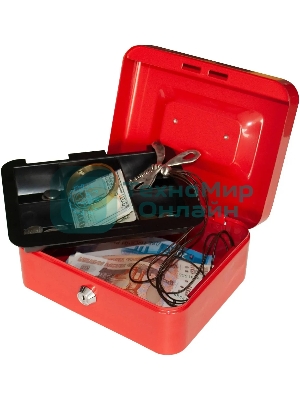 Ящик для денег Silwerhof 90x200x160 красный