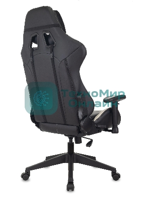 Кресло Бюрократ VIKING 5 AERO WHITE черный/белый, экокожа, 120 кг, механизм качания