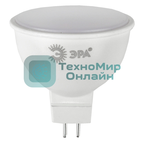 Лампа светодиодная ЭРА STD LED MR16-10W-840-GU5.3 10 Вт софит нейтральный белый свет