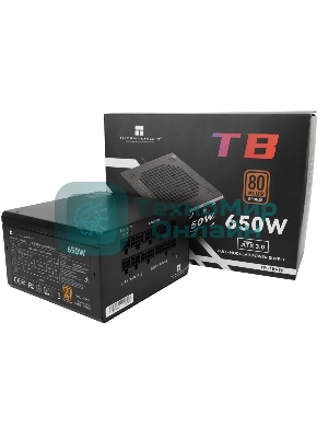 Блок питания Thermalright, 650W 80+ Bronze (ATX, 3.0, Full modular, 1x24(20+4)pin, 2xCPU 8(4+4)pin, 4xPCIe*2 8(6+2)pin, 3xSATA3, 3xMOLEX4pin, Active, 120x120мм, 150x140x86mm, APFC, черный)