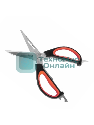 Ножницы LARA LR05-94 BLISTER 24,5 см 8 в 1 прорезиненные ручки, сверхострая заточка, нержавеющая сталь