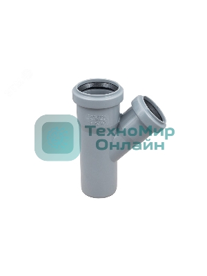 Тройник канализационный Политэк 45 град. 50 х 40 205445