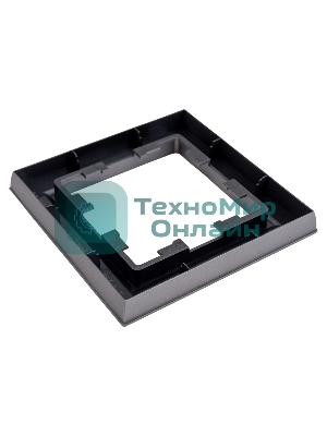 Рамка 1-мест. IEK BRITE РУ-1-БрС сталь