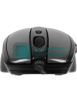 Мышь проводная A4Tech N-708X серый глянец/черный, 1600 dpi, USB, кнопки - 6