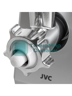 Мясорубка электрическая JVC JK-MG128 черный, 2500 Вт, 2.7 кг/мин, реверс, металлический лоток, насадки - 4