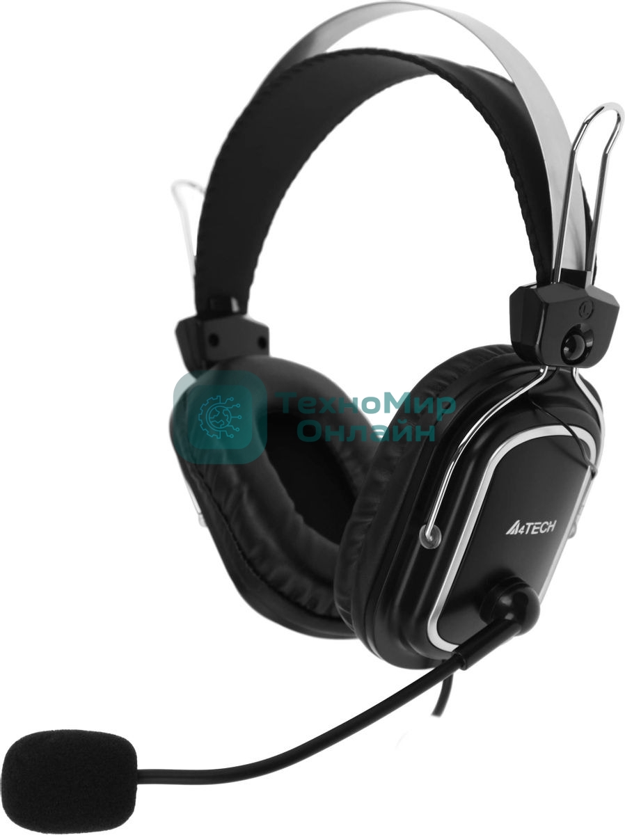 Гарнитура A4Tech HU-50 чёрный, проводная