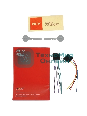 Автомагнитола ACV AVS-824BW, 1 DIN, Bluetooth, USB Type-A, AUX