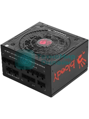 Блок питания Bloody BD-PS750G, 750Вт, 80 PLUS Gold, 120мм, модульный, черный