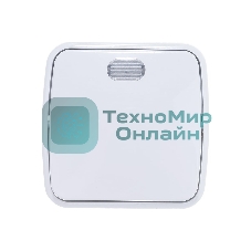 Выключатель Электра одноклавишный с подсветкой белый