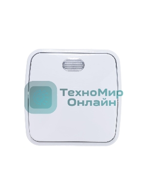 Выключатель Электра одноклавишный с подсветкой белый