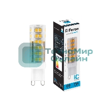 Лампа светодиодная Feron LB-433 7W 230V G9 6400K