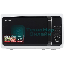Микроволновая печь Sharp R-2852RW белый, 20 л, 800 Вт, переключатели - кнопки, поворотный механизм