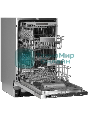 Встраиваемая посудомоечная машина Zigmund & Shtain DW 301.6, нержавеющая сталь, 60 см, 15 компл., 49 дБ, класс A++