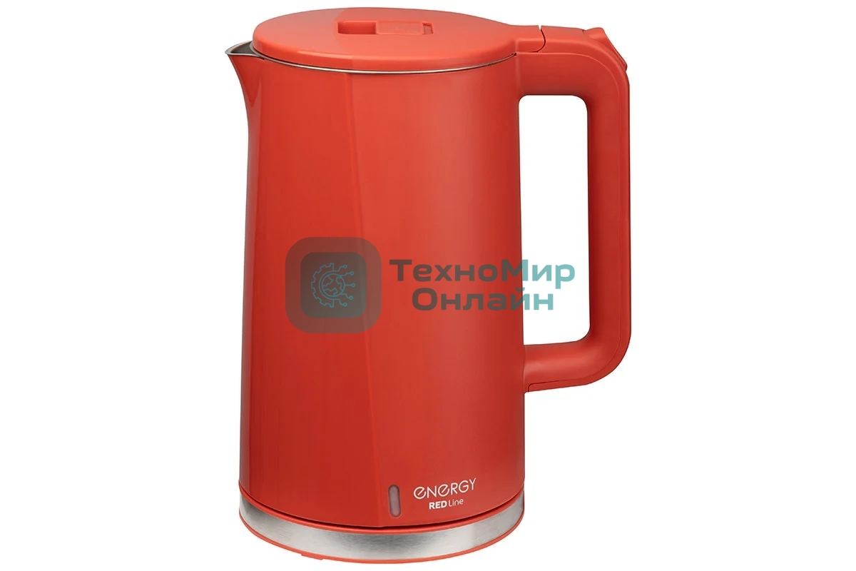 Чайник электрический Energy E-208 1.7 л красный, двойной корпус