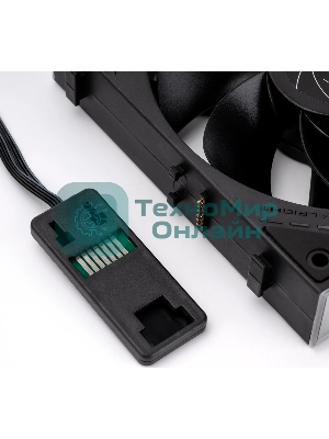 Кулер для корпуса Thermalright TL-M12QR Reverse (124x120x25mm, 4-pin PWM, ARGB, 47.6CFM, 23.2dBA, 1500RPM, черный)