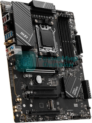 Материнская плата MSI PRO B650-P WIFI, AM5, AMD B650, 4xDDR5, 6xSATA, 2xM.2 (PCIe 4.0), 2xPCIe 4.0 x16, 2xPCIe 3.0 x16, 1xHDMI, 1xDP, 1x2.5Gb LAN, Wi-Fi, Bluetooth, 1xUSB-C 20Gbps, 3xUSB-A 10Gbps, 4xUSB-A 5Gbps, 3x3.5 мм, 7.1, чёрный, ATX