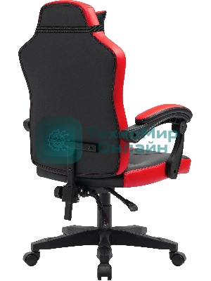 Кресло Defender MERCURY BLACK/RED черный/красный, экокожа