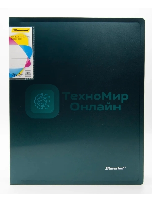 Папка с 60 прозрачными вкладками Silwerhof Perlen 292961-75 A4 1мм, карман зеленый металлик