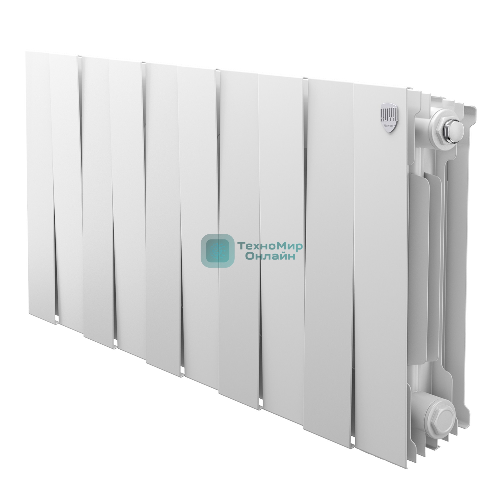 Радиатор биметаллический Royal Thermo PianoForte 300 белый - 10 секц.