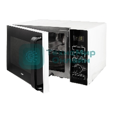 Микроволновая печь BBK 25MWC-992T/WB белый/черный, 25 л, 900 Вт, переключатели - кнопки, поворотный механизм