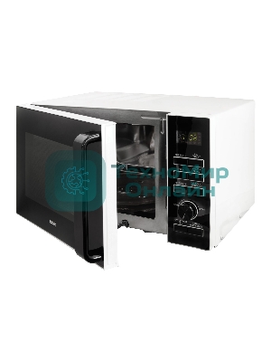 Микроволновая печь BBK 25MWC-992T/WB белый/черный, 25 л, 900 Вт, переключатели - кнопки, поворотный механизм