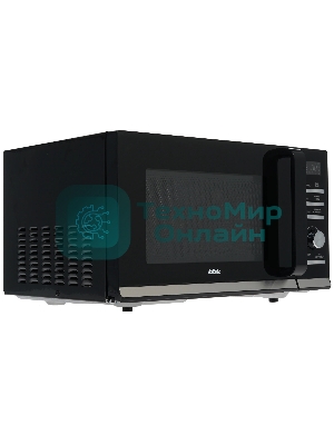 Микроволновая печь BBK 25MWC-991T/B черный/серебристый, 25 л, 900 Вт, переключатели - кнопки, поворотный механизм