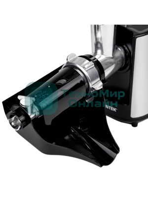 Мясорубка электрическая Centek CT-1617 Juice серебристый, 2000 Вт, 2.0 кг/мин, реверс, защита от перегрузки, насадки - 5