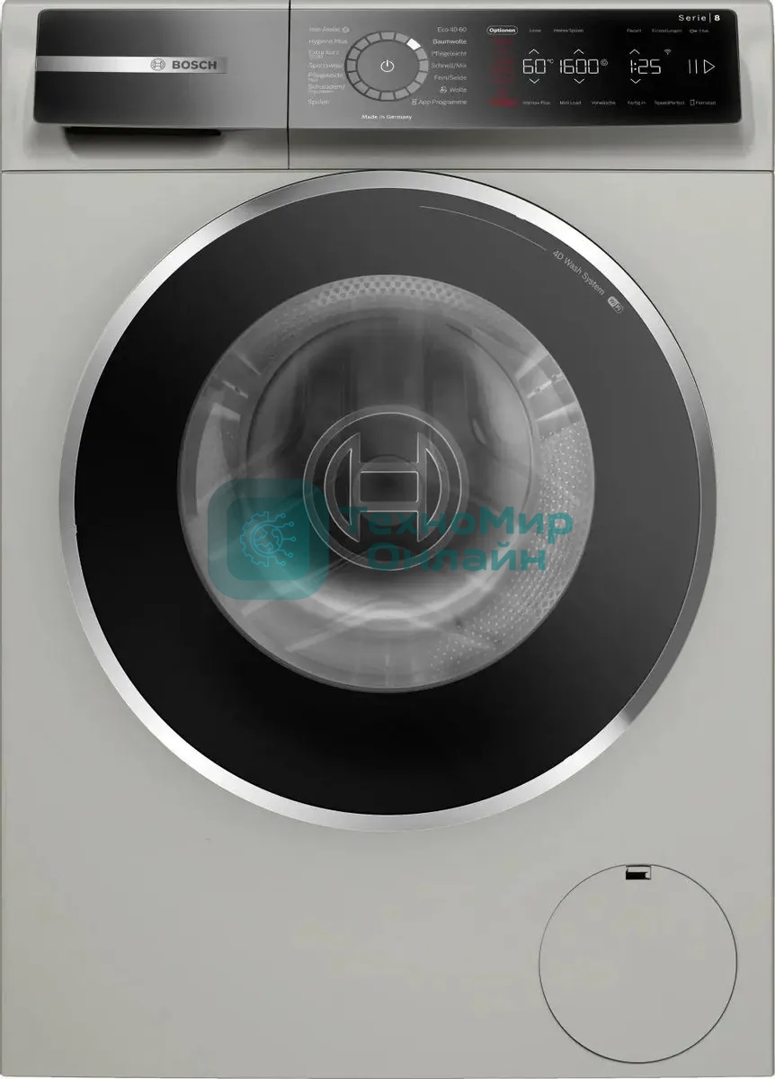 Стиральная машина Bosch 8-Series WGb2560XME серый, загрузка фронтальная 10 кг, 1600 об/мин., класс: А