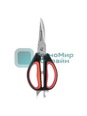 Ножницы LARA LR05-94 BLISTER 24,5 см 8 в 1 прорезиненные ручки, сверхострая заточка, нержавеющая сталь