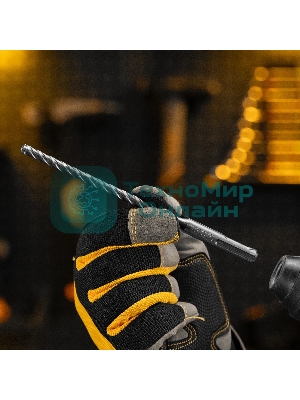 Бур по бетону Denzel цельная крестовая пластина, 6x165 мм, SDS PLUS