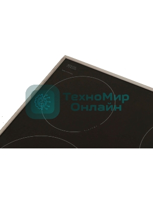 Встраиваемая варочная панель Hansa BHCI66706 Стеклокерамика, независимая, сенсорное управление, таймер, рамка, черная