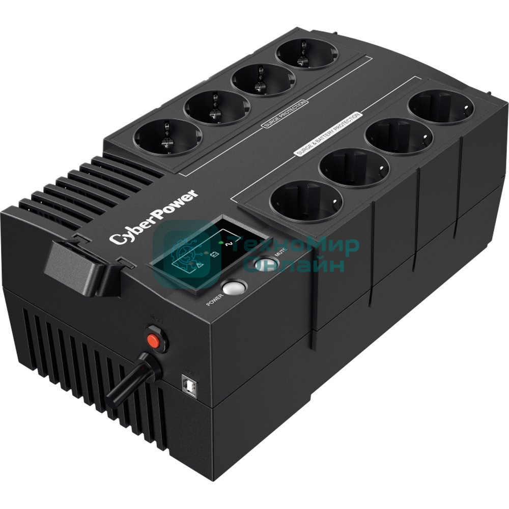 Источник бесперебойного питания CyberPower BS850E/850 ВА/480 Вт/8 х CEE 7 (евророзетка)