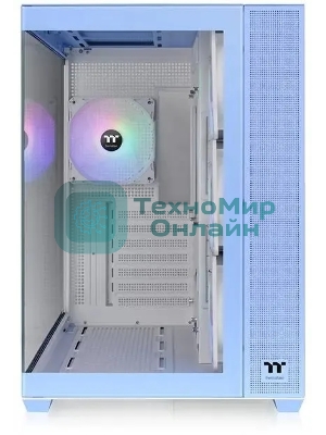 Компьютерный корпус Thermaltake View 380 TG ARGB синий без БП ATX 6x120мм 2x140мм 1x200мм 2xUSB3.0 audio bott PSU