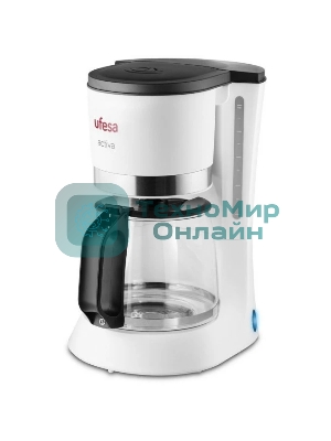 Кофеварка капельная Ufesa CG7123 ACTIVA белый, исп. кофе - молотый, 1.5 л, 800 Вт.