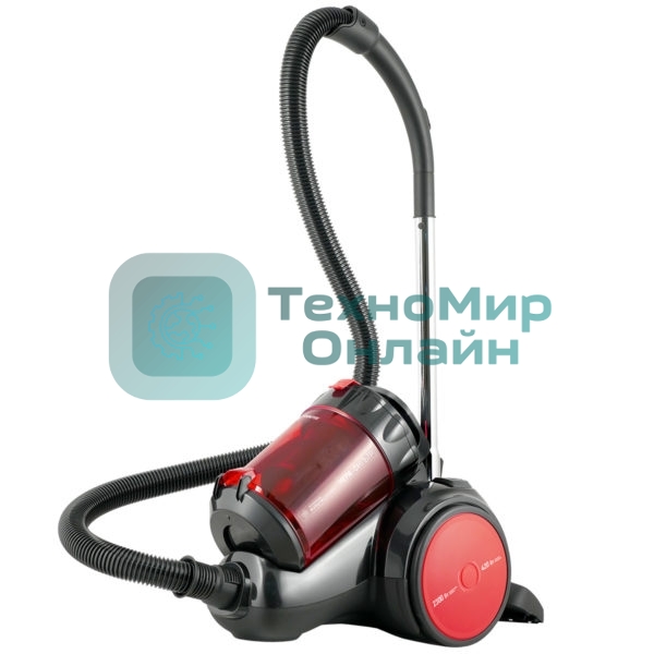 Пылесос Centek CT-2524 черный/красный, 420/2300 Вт, уборка сухая, пылесборник контейнер 2 л