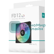 Вентилятор для корпуса DEEPCOOL FD12 черный, 120 мм, 2050 об/мин, 26.9 дБ, 4 pin