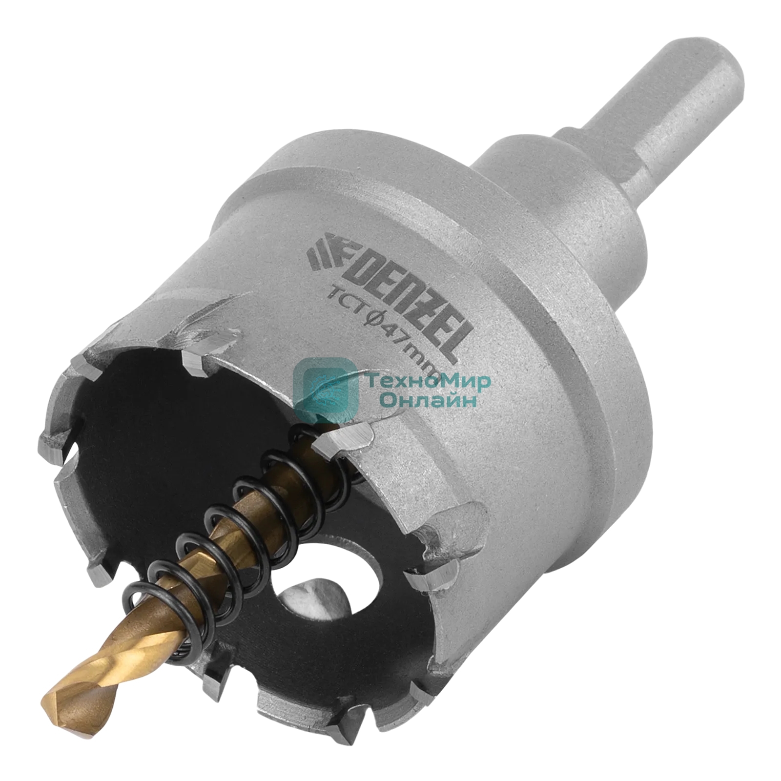 Коронка по металлу Denzel твердосплавная, 47 мм