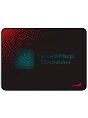 Коврик для мыши Genius G-Pad 230S. Нескользящая резиновая основа с микротекстурированной гладкой поверхностью. Размер: 230 x 2.5 x 190 мм. черный