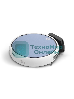 Робот-пылесос Vitek VT-1805 белый/синий, Li-Ion, уборка сухая/влажная, пылесборник контейнер 0.5 л