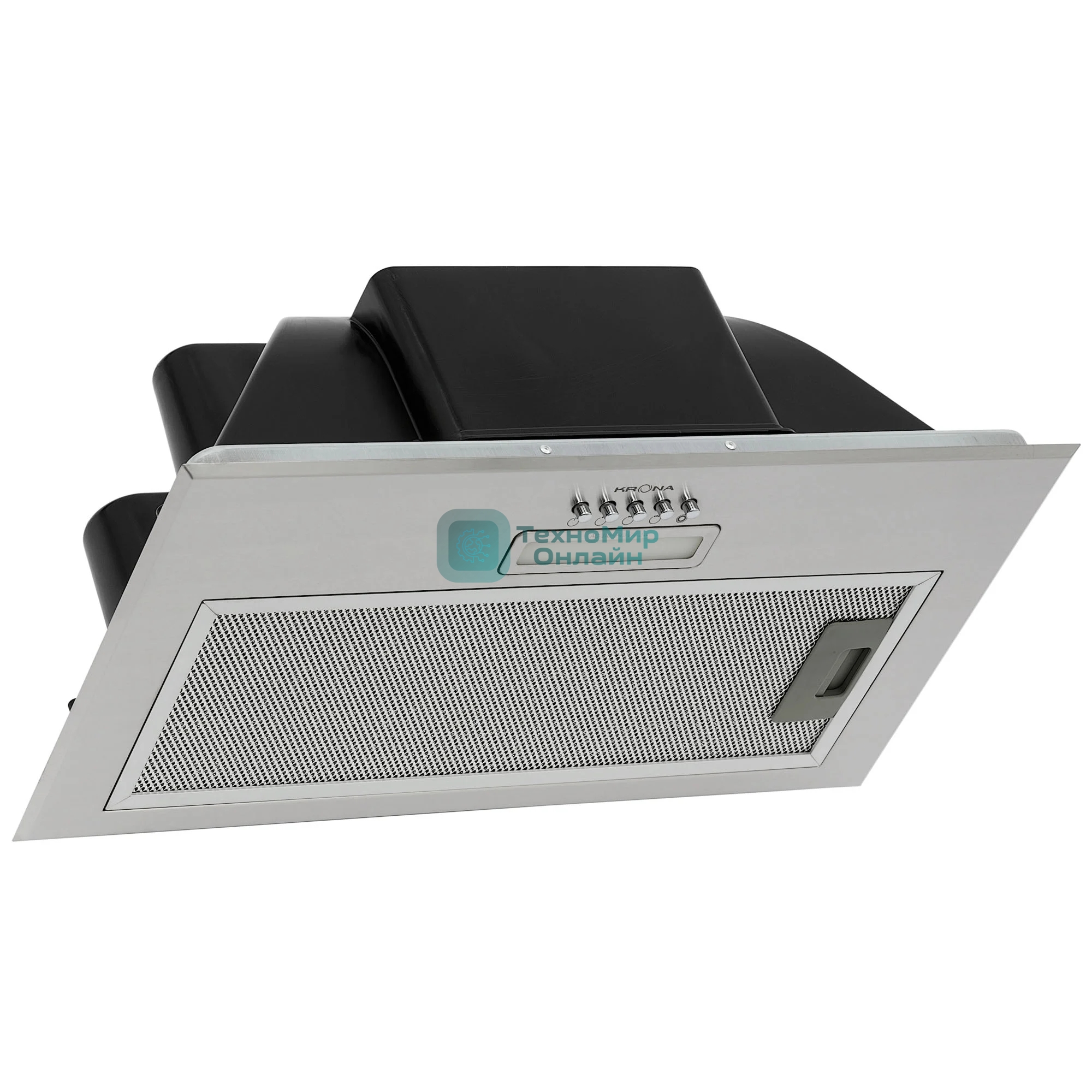 Вытяжка встраиваемая Krona Ameli Light 600 PB нержавеющая сталь, 52.5 см, 633 куб. м/ч, 44 дБ