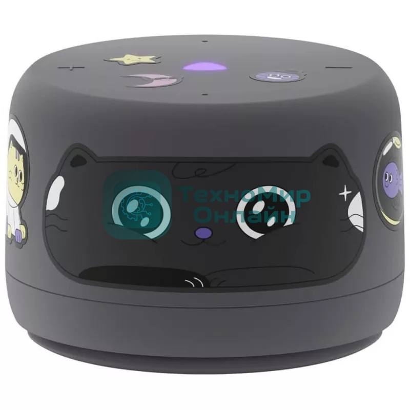 Умная колонка Яндекс Станция Лайт 2, 6Вт, компактная, 1 динамик, Matter, Wi-Fi, Bluetooth 5.0, Алиса, серый